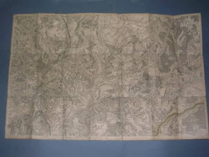 Carte géographique du XVIII°siècle de la Nièvre région de Chateau Chinon - Imagen 1 de 3