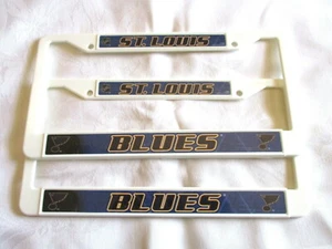 TWO (2) SAINT ST LOUIS BLUES LICENSE PLATE FRAMES #01 - NEW - Picture 1 of 1