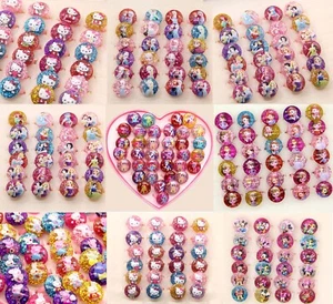 1000 piezas Lindos Anillos de Lucita de Resina de Dibujos Animados para Niños Fiesta Regalo Joyería - Imagen 1 de 12