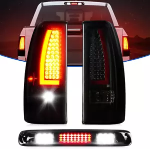 LED Tail Light + 3Rd Brake Light Chevy Silverado 99-02, GMC Sierra 99-03 - Picture 1 of 14