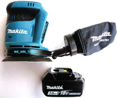 Nueva lijadora orbital inalámbrica Makita XOB01 18 voltios 5", (1) BL1830B 3.0 batería LXT Foto 1 de 4