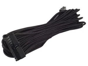 Silverstone 550mm Individually Black Sleeved 24pin (20+4) Ext Cable (PP06B-MB55) - Picture 1 of 1