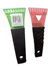 Set of 2 colourful ice scraper for car