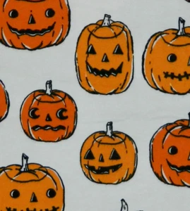 4  YDS UNCUT SUPER SNUGGLE FLANNEL FABRIC HALLOWEEN PUMPKINS JOANN NEW #18162594 - Picture 1 of 1