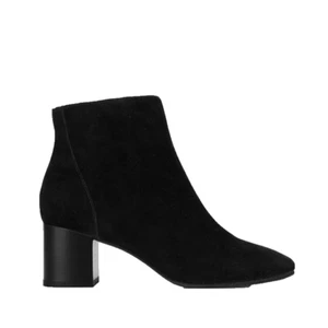 Wittner Women's Kylar Black Suede Leather Block Heel Ankle Boot Size 38 - Picture 1 of 12