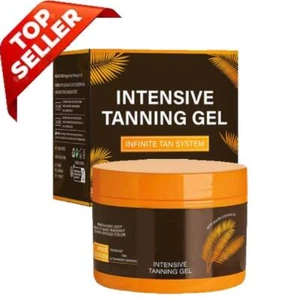 Intensive Tanning Gel Body Face Bronzer Sun Tan Booster Oil Effective Su nbed - - Picture 1 of 15