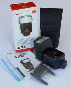 Canon Speedlite 430EX Electronic Flash for EOS Cameras - Hot Shoe Mount - Picture 1 of 20