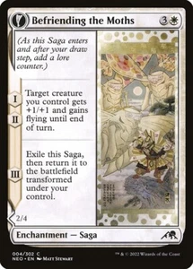 Magic The Gathering MTG Kamigawa Neon Dynasty 004/302 Befriending The Moths - Picture 1 of 6