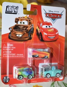 Disney Pixar Cars Mini Racers BRAND NEW MATER, FILLMORE & RAMONE 3 PACK NEW - Picture 1 of 6