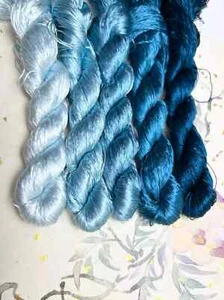 155Colors no splitting floss wrapping flower velvet flower untwisted silk thread - Picture 1 of 58