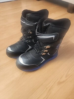 Niños Totes Gris Azul Invierno Nieve Lluvia Botas Impermeables Talla 3 Foto 1 de 4