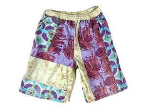 Surf Board Shorts Loud Print Retro 90s Boardies Surfing Vintage Mens - Picture 1 of 4