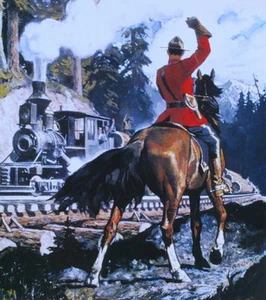 Canadian Mountie RCMP Horse, Train 2 - Picture 1 of 1