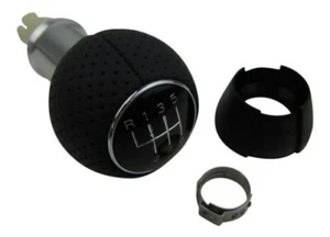 Original Pomo VAG Perilla Aluminio Cuero para VW Passat 3C B6 B7 B8 + Variante - Imagen 1 de 3
