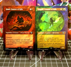 Surge Foil Gimli & Legolas, Counter Of Kills Showcase Surge Lord Of The Rings MN - Picture 1 of 4