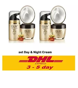 2 x Set of Olay Total Effects Day Cream SPF15 50g.+ Night Cream Moisturizer 50g. - Picture 1 of 12