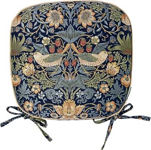KAWASHIMA SELKON TEXTILES Morris Design Cuscino Sedile Studio Ladro Fragole Nuovo - Foto 1 di 7