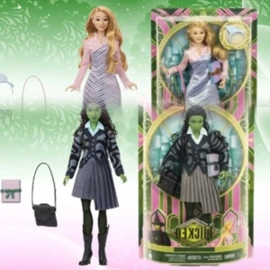 Mattel Wicked Movie Elphaba Glinda At Shiz University Set NEW 2024 Correct Label - Imagen 1 de 19