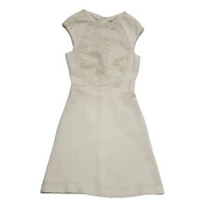 Reiss Talithia Lace Top White A-Line Formal Dress UK Women's 6 Bnwt H754 - Picture 1 of 8
