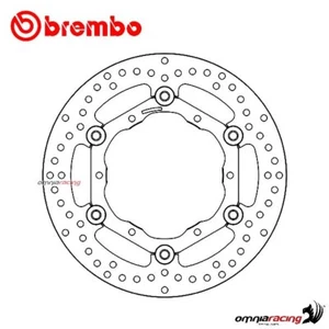 Brembo Brake Disc Series Oro Front Floating for Yamaha WR250F 2001-2016 - Picture 1 of 10
