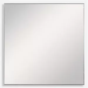 Uttermost 09716 Alexo - 28 Inch Modern Square Mirror Silver - Picture 1 of 4