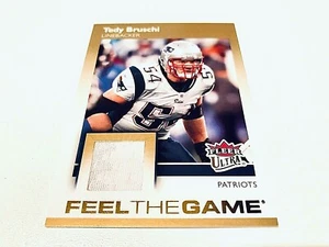 Tedy Bruschi 2007 Fleer Ultra Gold Feel The Game Game Used Jersey #FTG-TB NEP - Bild 1 von 2