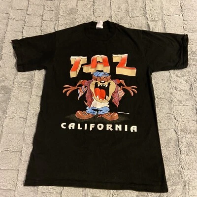 Camiseta Vintage Años 90 Loony Tunes Taz Devil California Estampado Talla Grande M 1995 Foto 1 de 4