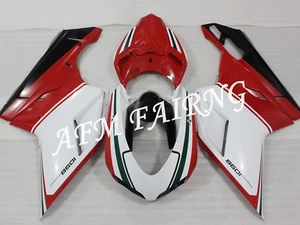 Tricolore ABS Injection Mold Bodywork Fairing Kit for Ducati 848/1098/1198 07-12 - Picture 1 of 6