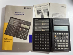 Vintage HP 19BII Business Consultant II Taschenrechner - neuwertig - versiegeltes Handbuch - funktioniert - Bild 1 von 17
