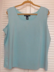 Damen "Susan Graver", ärmellose Schale, Größe XL, eierschalenblau - Bild 1 von 3