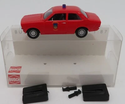 Micro Busch Ho 1/87 Opel Kadett C Feuerwehr Tilburg Pompieri #42102 IN Box - Immagine 1 di 4
