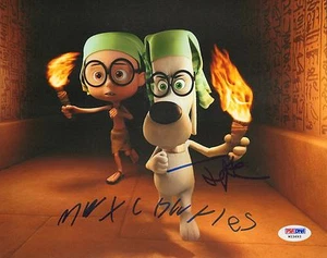 Foto firmada por Ty Burrell & Max Charles Sr. Peabody & Sherman 8x10 PSA/ADN #W23693 - Imagen 1 de 1