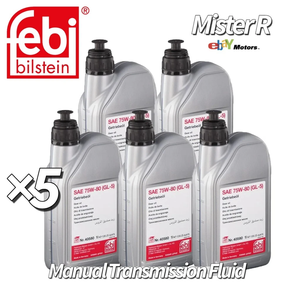 Febi Bilstein • Fluido/aceite de caja de cambios manual OEM • MTF-LT2 • SAE 75W80 • #40580 × 5 Foto 1 de 3