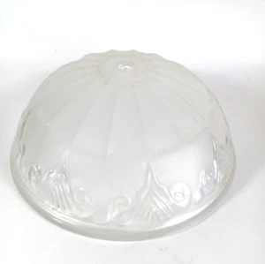 Antique Vintage Art Nouveau Glass Ceiling Light Cover 8 5/8" Bolt mount Flush - Picture 1 of 5