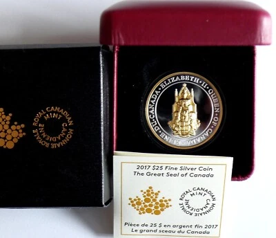 Kanada 25 Dollars 2017 The Great Seal of Canada, 1 Oz Silber - Bild 1 von 4