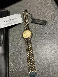 Enzo Giomani Swiss Made 18ct Gold Plated Mens Watch Brand New Boxed And Papers - Picture 1 of 17