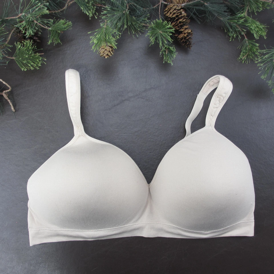Sujetador Fruit of The Loom 42C Beige Acolchado Inalámbrico Cierre Ajustable Espalda Foto 1 de 4