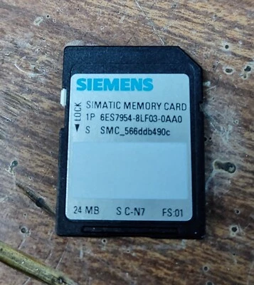 Siemens S7 Memory Card 24MB 6ES7954-8LF03-0AA0 - PayPal Offers Accepted - Image 1 of 2