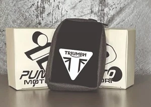 PORTACHIAVI PORTACHIAVE NEOPRENE TRIUMPH ZIP PORTA MONETE TELECOMANDO MOTO AUTO - Foto 1 di 3