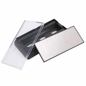 400&1000 LARGE DOUBLE-SIDED DIAMOND SHARPENING STONE SHARPENER GRIT KITCHEN UK - Picture 1 of 10