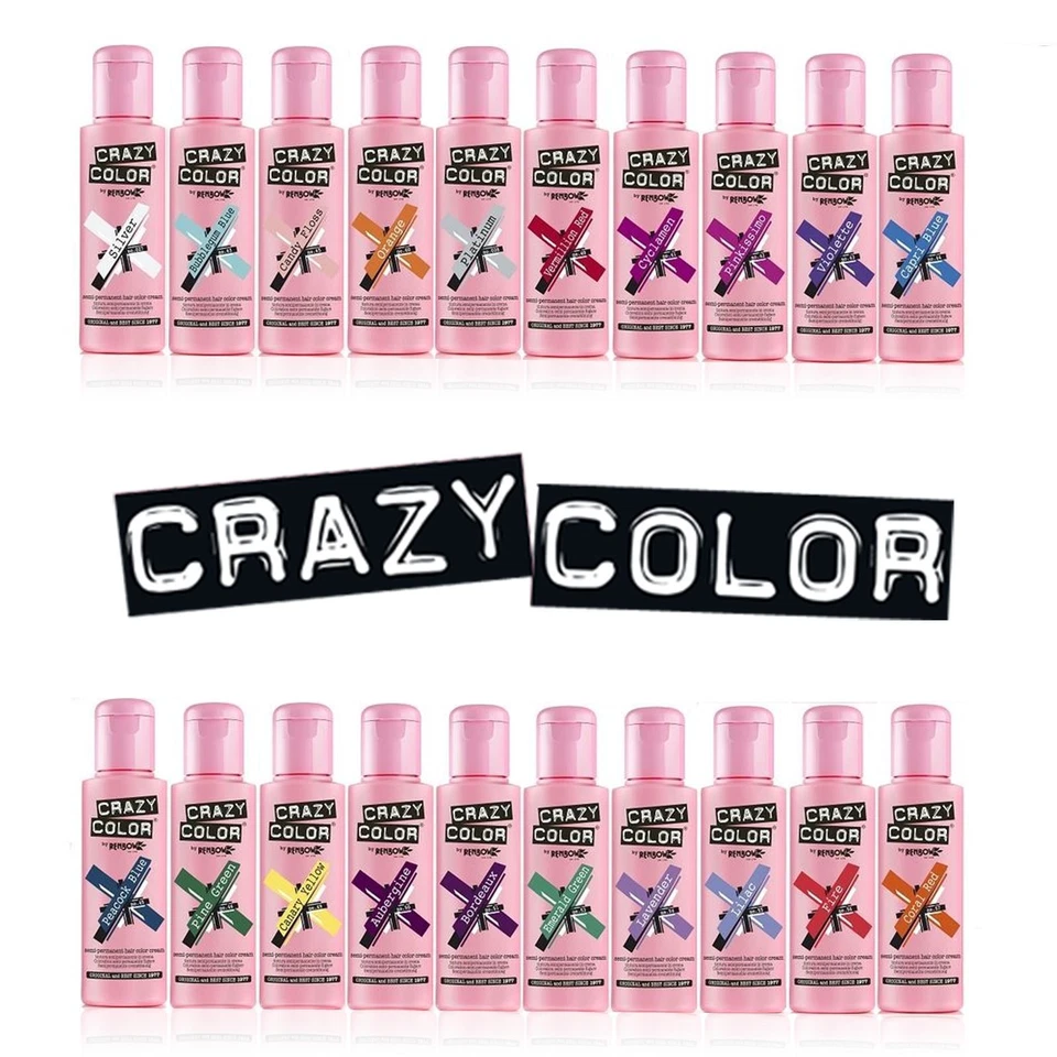 Crazy Color Renbow Hair Dye 100ml. Choose your colour (40 Colours available)