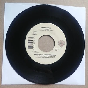 HOLLY DUNN There Goes My Heart Again 45 7" COUNTRY Vinyl Record Records - Picture 1 of 2