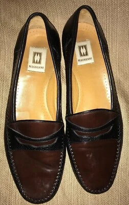 Magnanni 6584 11M Loafer Style Burgundy & Black, Calfskin & Shell Cordovan - Image 1 of 4