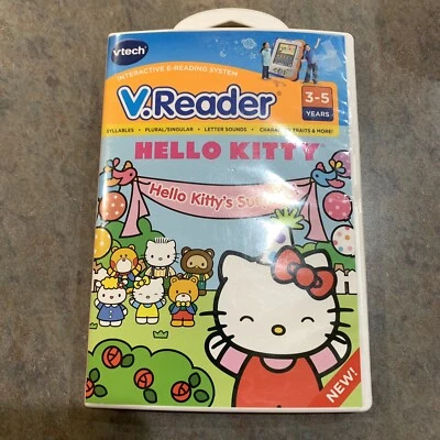 VTECH V.READER HELLO KITTY HELLO KITTY'S SURPRISE AGE 3-5 read book - Image 1 of 4