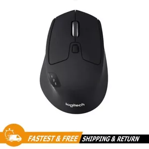 Logitech M720 Triathlon Multi-Device Wireless Bluetooth Mouse (BLACK) - Picture 1 of 5