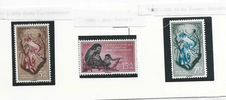 Guinea Española Fauna Monos Serie del año 1955 (FO-220) - Imagen 1 de 1