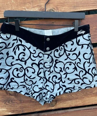 Vtg Rusty Beach Womens Nylon Velour Board Shorts *Size 30 - Image 1 of 4