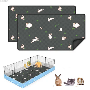 2 pcs Guinea Pig Cage Liners -Washable Pee Pads Reusable & Anti Slip Bedding - Picture 1 of 37