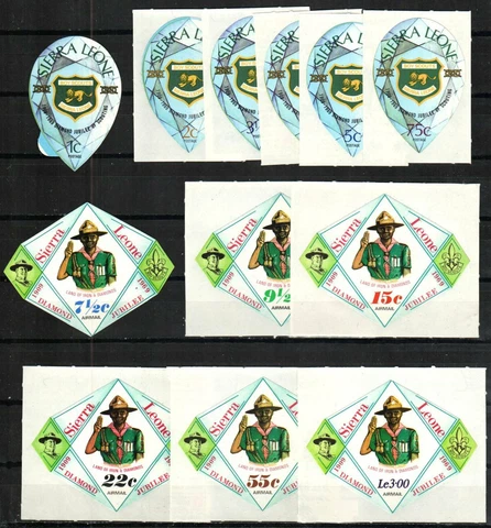 Sierra Leone Stamp 382-387, C100-C105  - Boy Scouts, 60th anniversary Cover