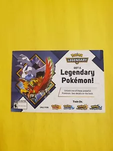 Pokemon VG video game Card Promo Ho-oh + Lugia code unscratched Gamestop 3DS - Picture 1 of 2